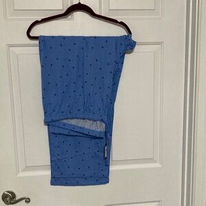 Blue Star Patterned Pajama Pants